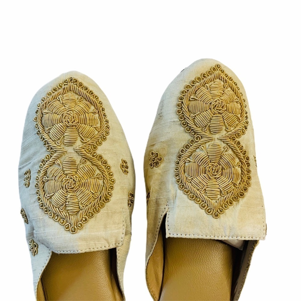 SAACHI Silk Embroidered Slides size 7 - Picture 12 of 15